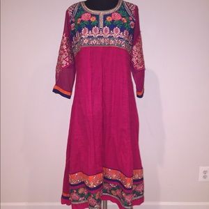 Hot pink Salwar Kameez
